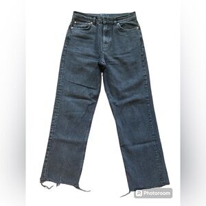 ASOS Design Black High Rise Jeans. Size 28/32.